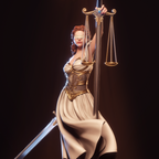 Veiled Justice Guardian | 1/6 Unpainted Resin Kit Model