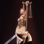 Veiled Justice Guardian | 1/6 Unpainted Resin Kit Model