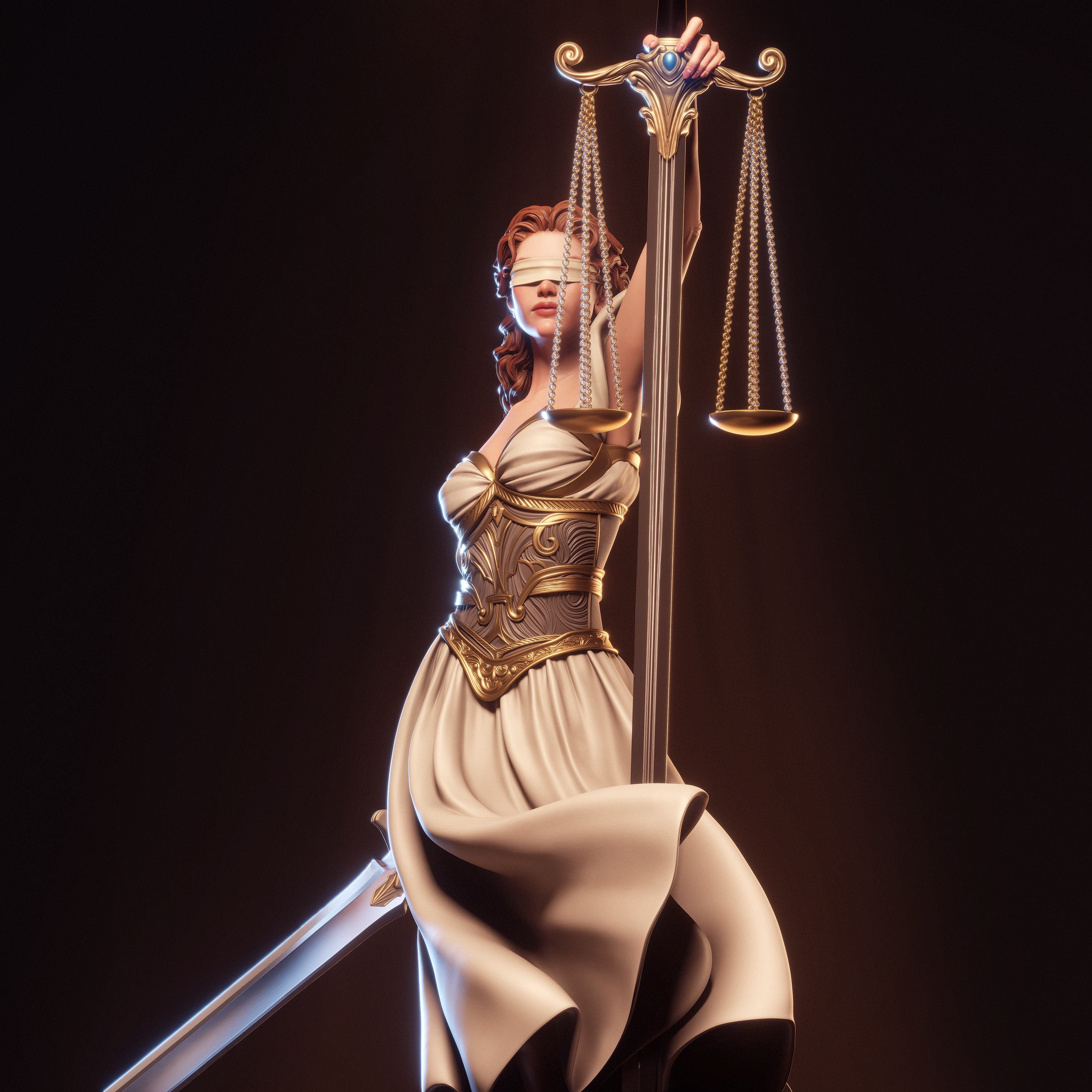 Veiled Justice Guardian | 1/6 Unpainted Resin Kit Model