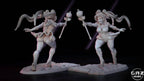 Frostblade Sisters | 32mm & 75mm Unpainted Resin Kit Model