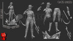 Crimson Horned Axe Warden | 1/12 Unpainted Resin Kit Model