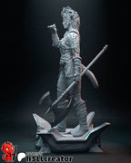 Crimson Horned Axe Warden | 1/12 Unpainted Resin Kit Model