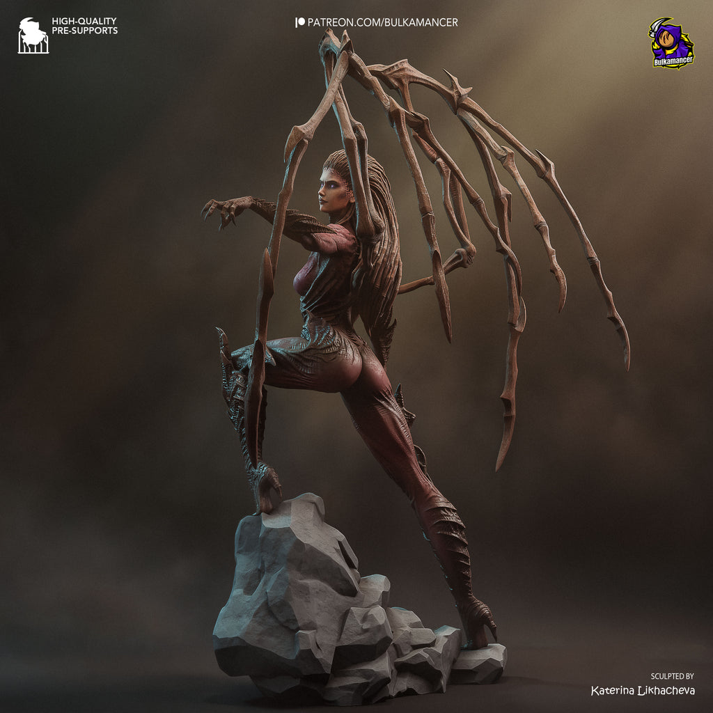Abyssal Bonewing Queen | 1/8 Unpainted Resin Kit Model