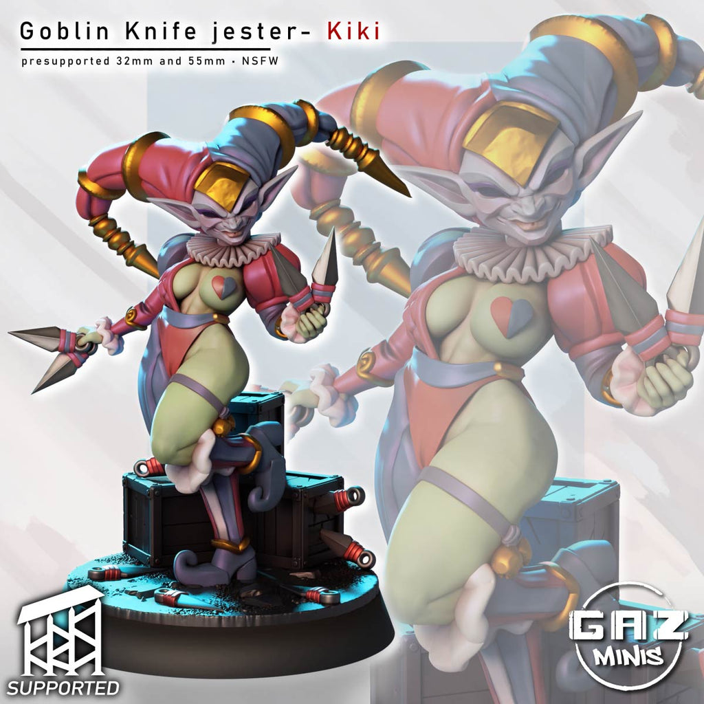 Fey Trickster Harlequin | 32mm & 55mm Unpainted Resin Kit Model