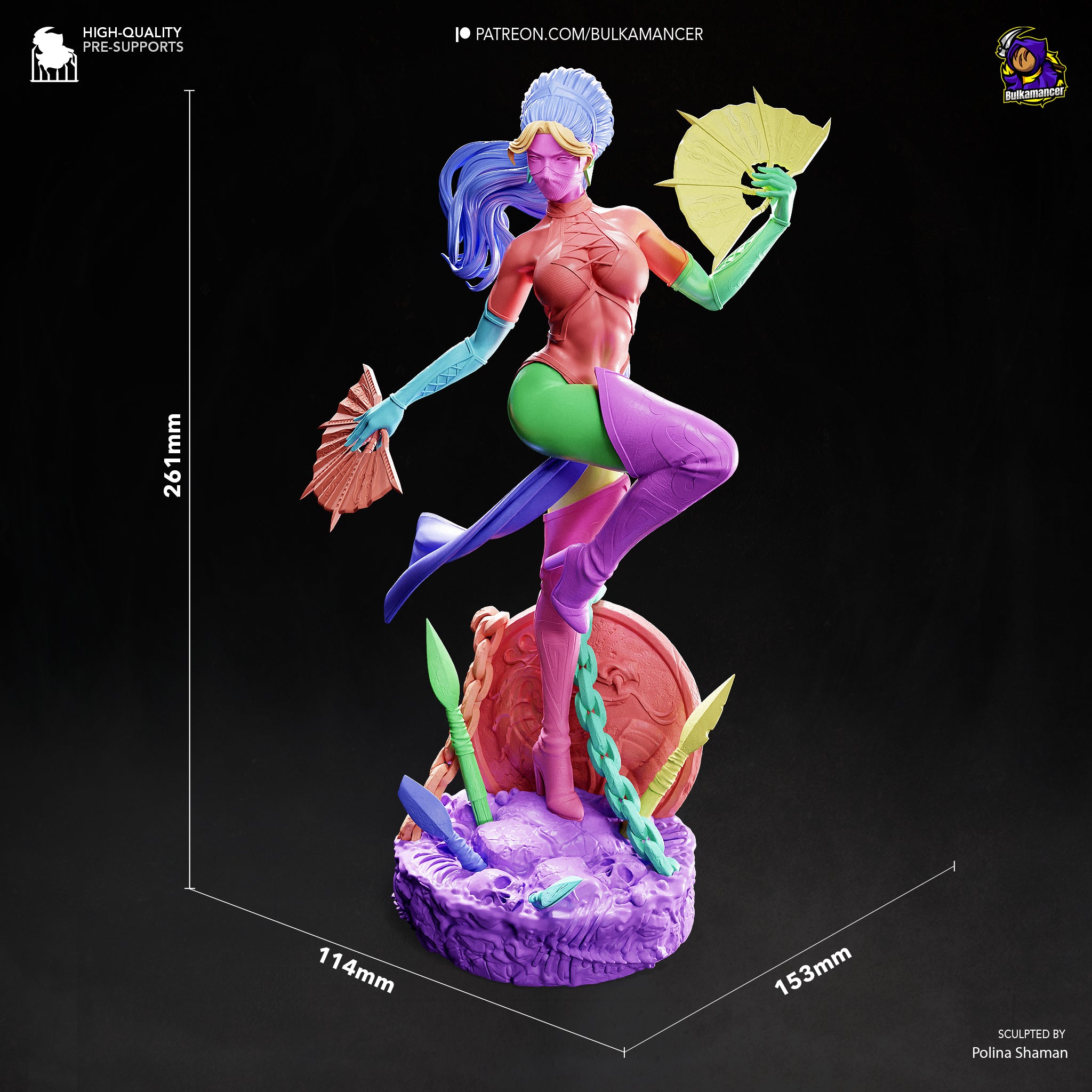 Azure Gale Tempest | 1/8 Unpainted Resin Kit Model