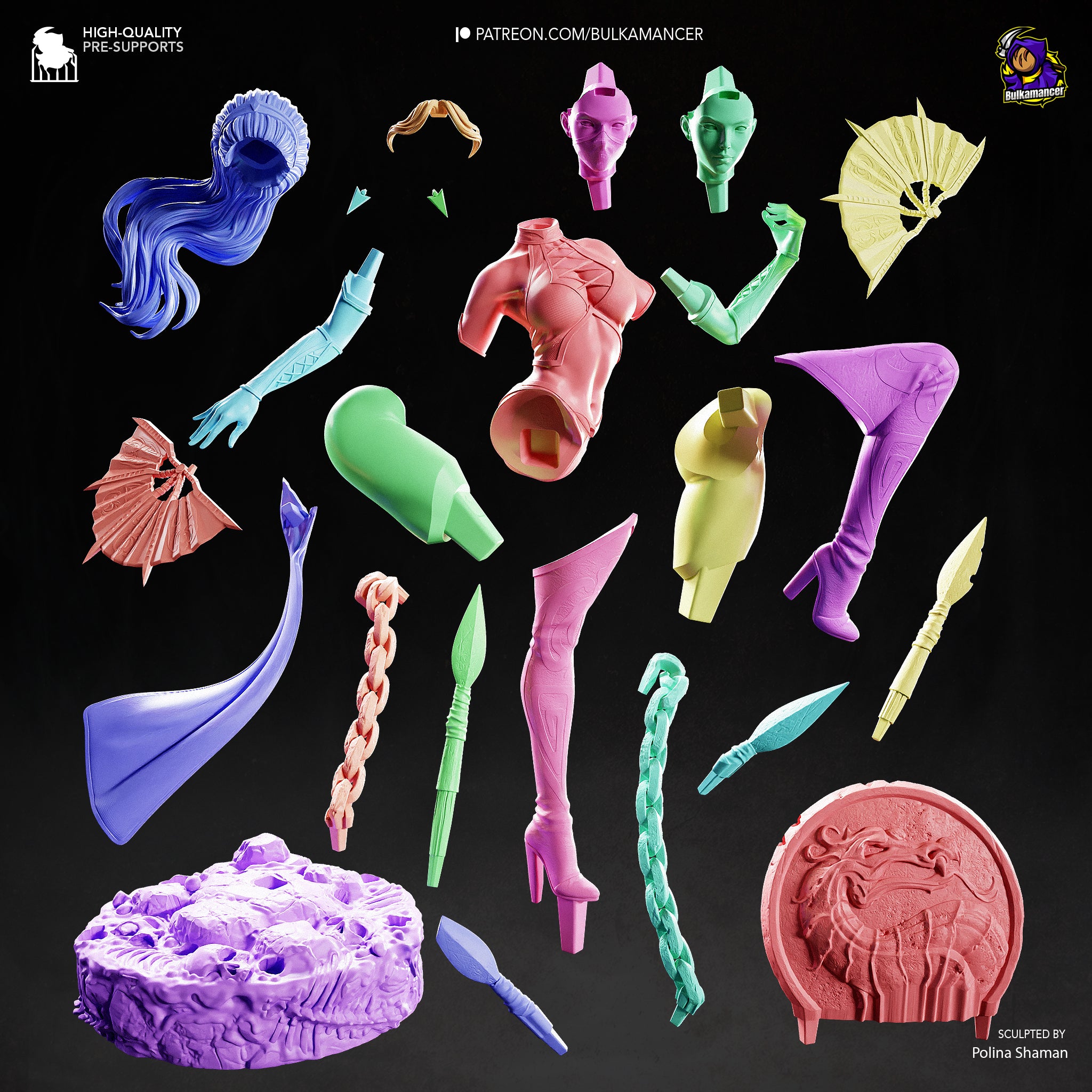 Azure Gale Tempest | 1/8 Unpainted Resin Kit Model