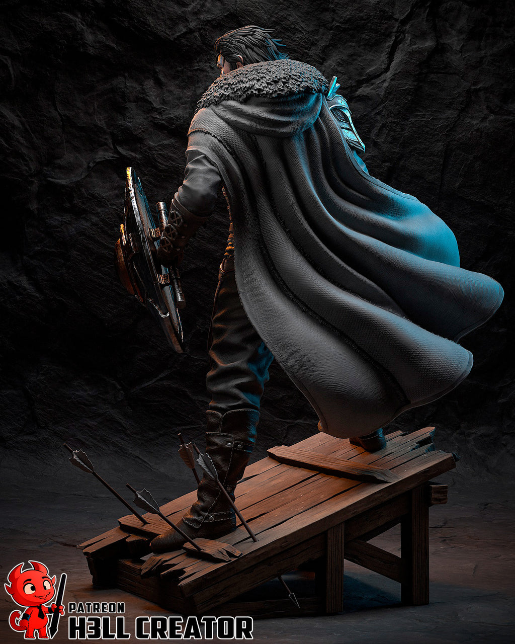 Northguard Shield Warden | 1/10 Unpainted Resin Kit Model