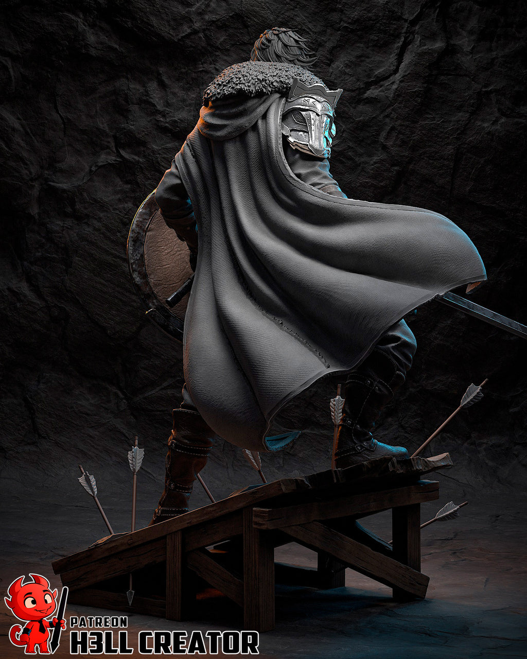 Northguard Shield Warden | 1/10 Unpainted Resin Kit Model
