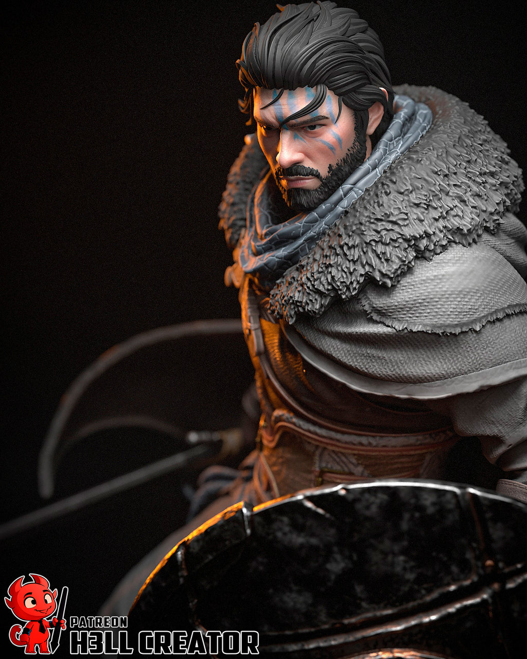 Northguard Shield Warden | 1/10 Unpainted Resin Kit Model