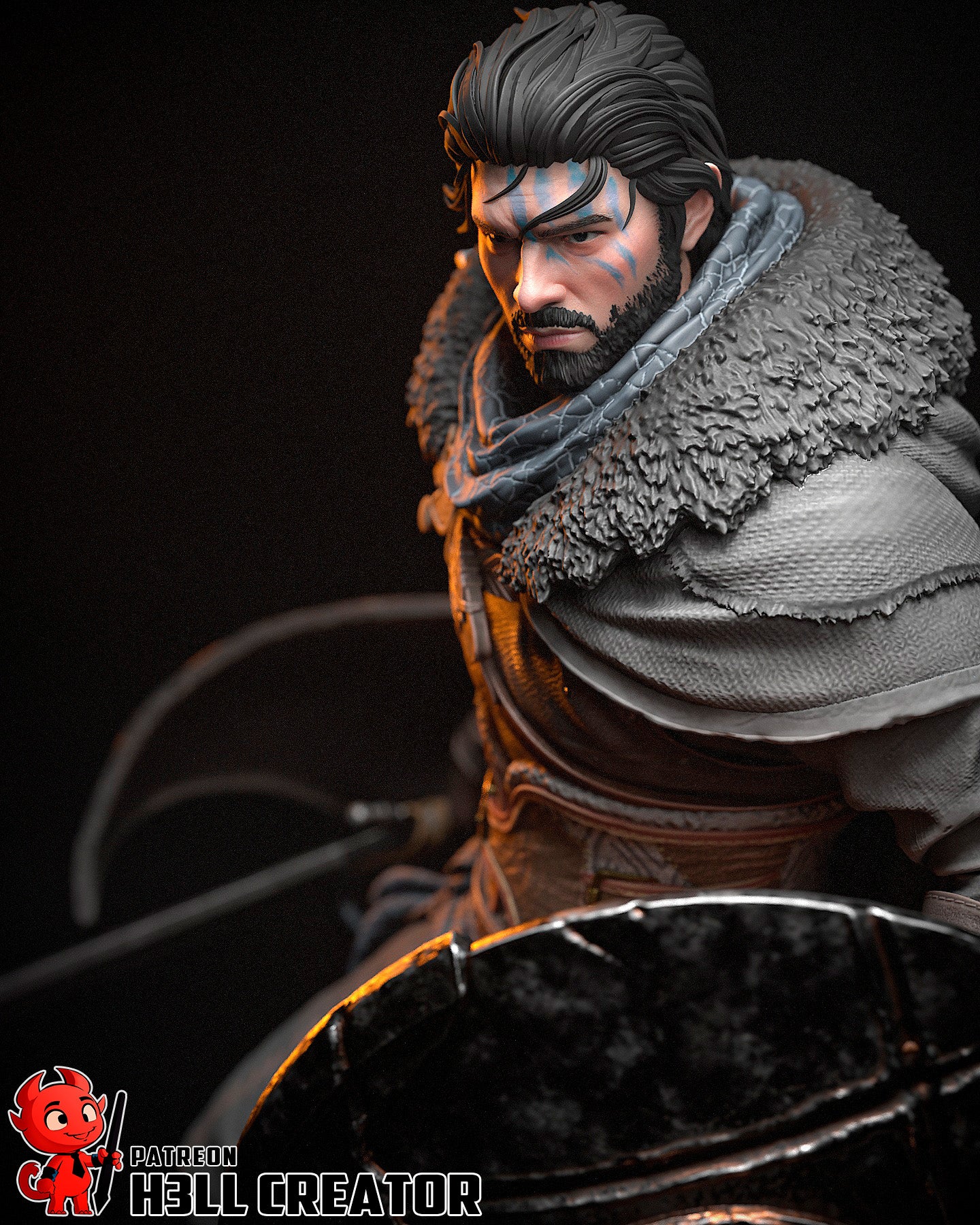 Northguard Shield Warden | 1/10 Unpainted Resin Kit Model