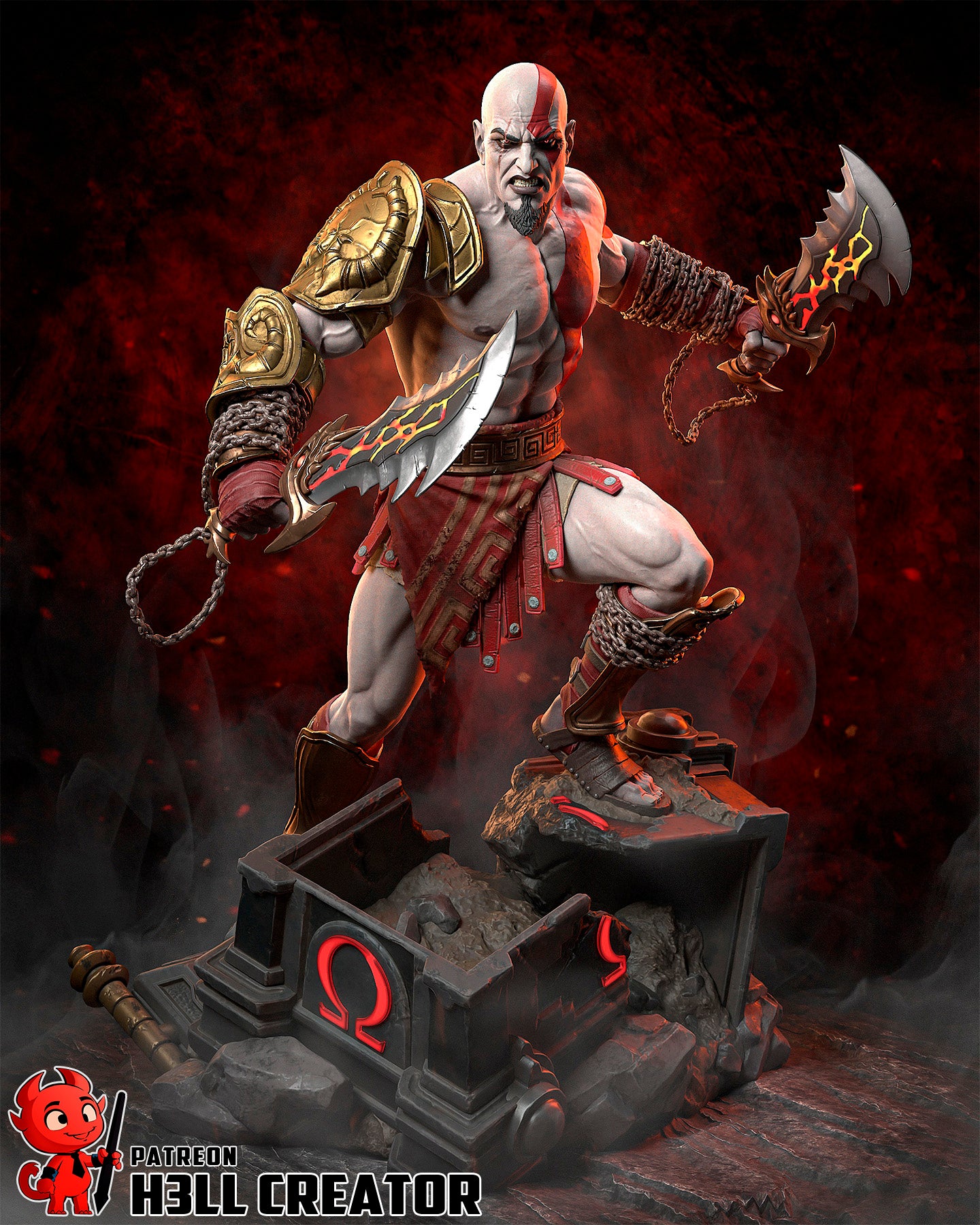 Rage Scarred Berserker | 1/10 Unpainted Resin Kit