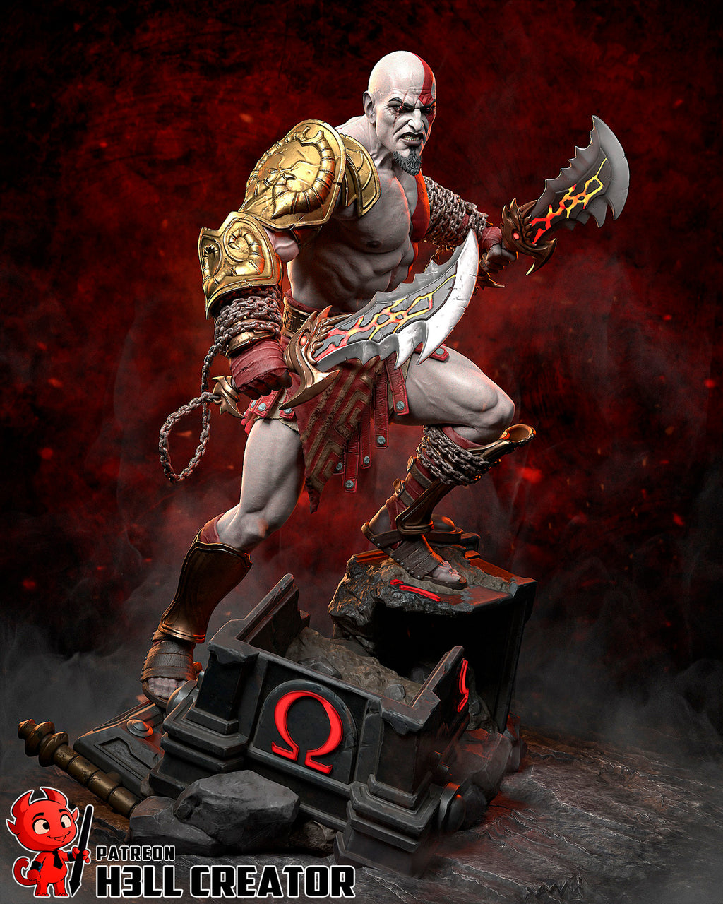 Rage Scarred Berserker | 1/10 Unpainted Resin Kit