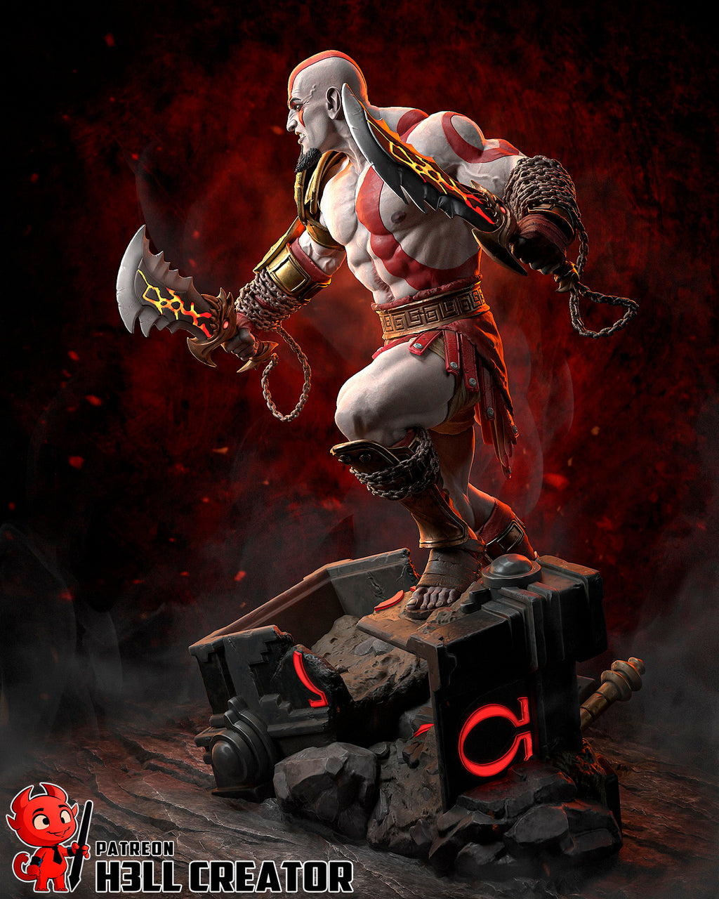 Rage Scarred Berserker | 1/10 Unpainted Resin Kit