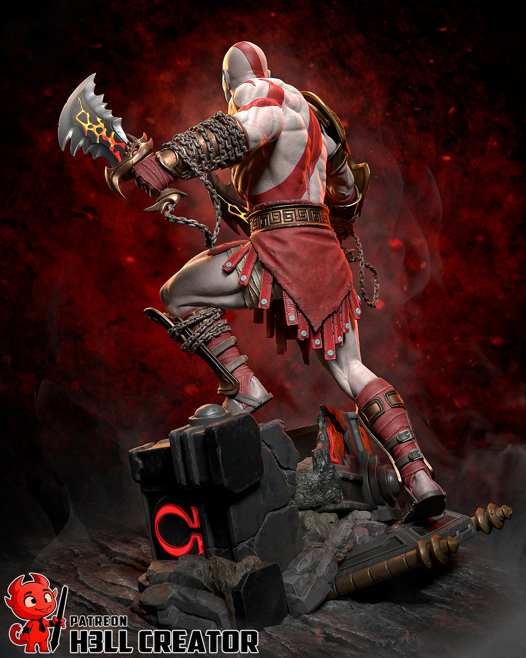 Rage Scarred Berserker | 1/10 Unpainted Resin Kit