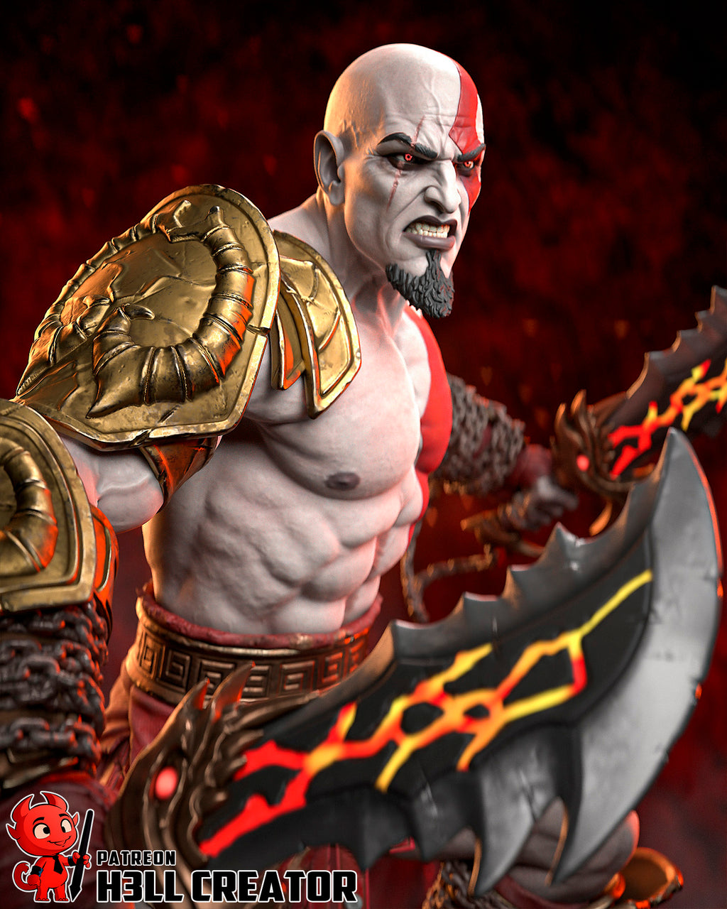 Rage Scarred Berserker | 1/10 Unpainted Resin Kit