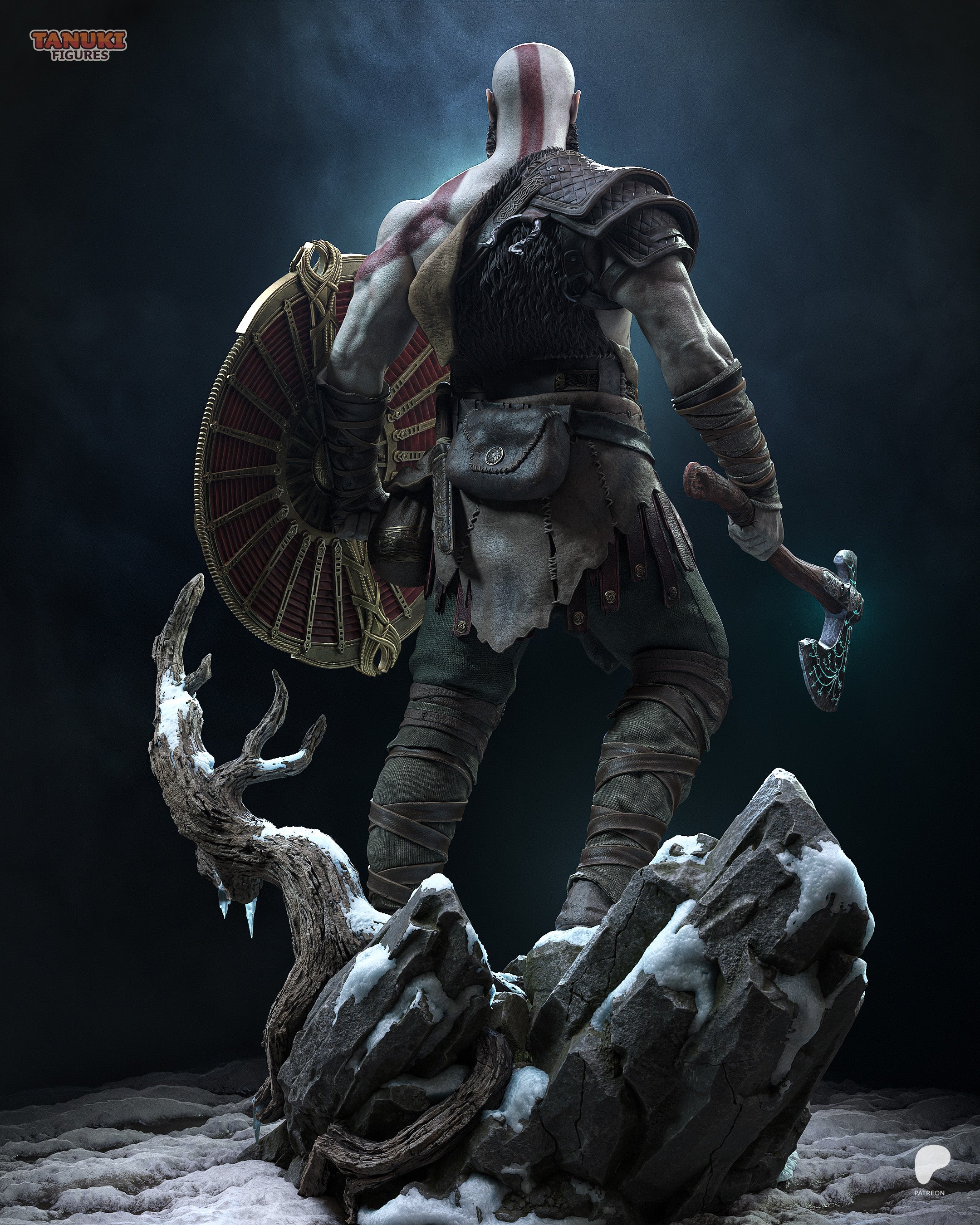 Scarred Ashen Slayer | 1/6 Unpainted Resin Kit Model