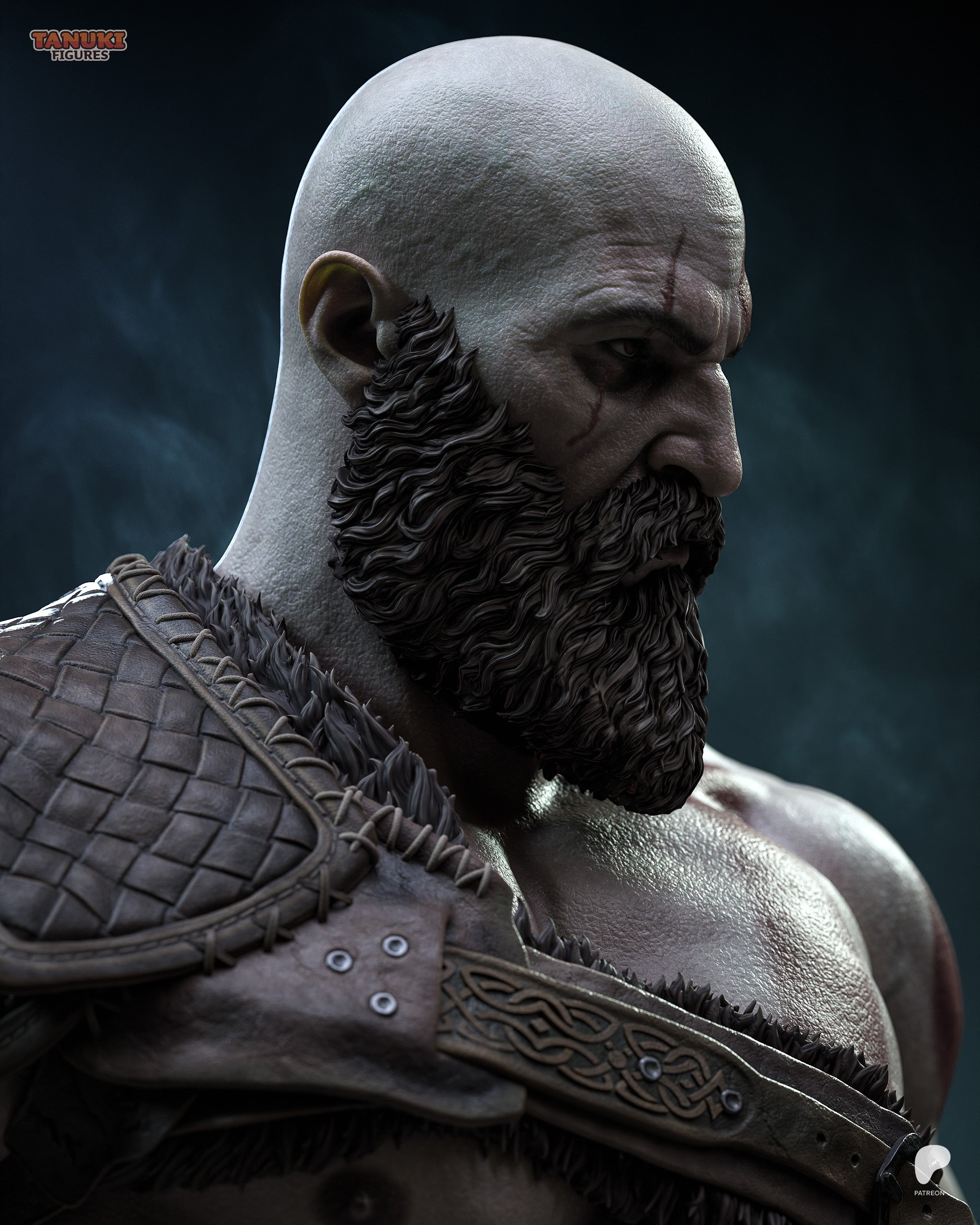 Scarred Ashen Slayer | 1/6 Unpainted Resin Kit Model