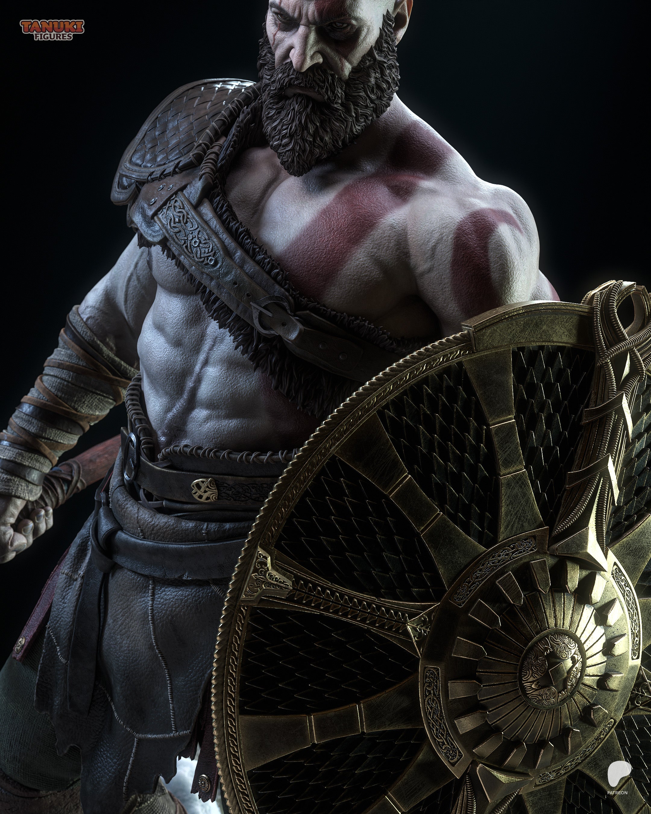Scarred Ashen Slayer | 1/6 Unpainted Resin Kit Model