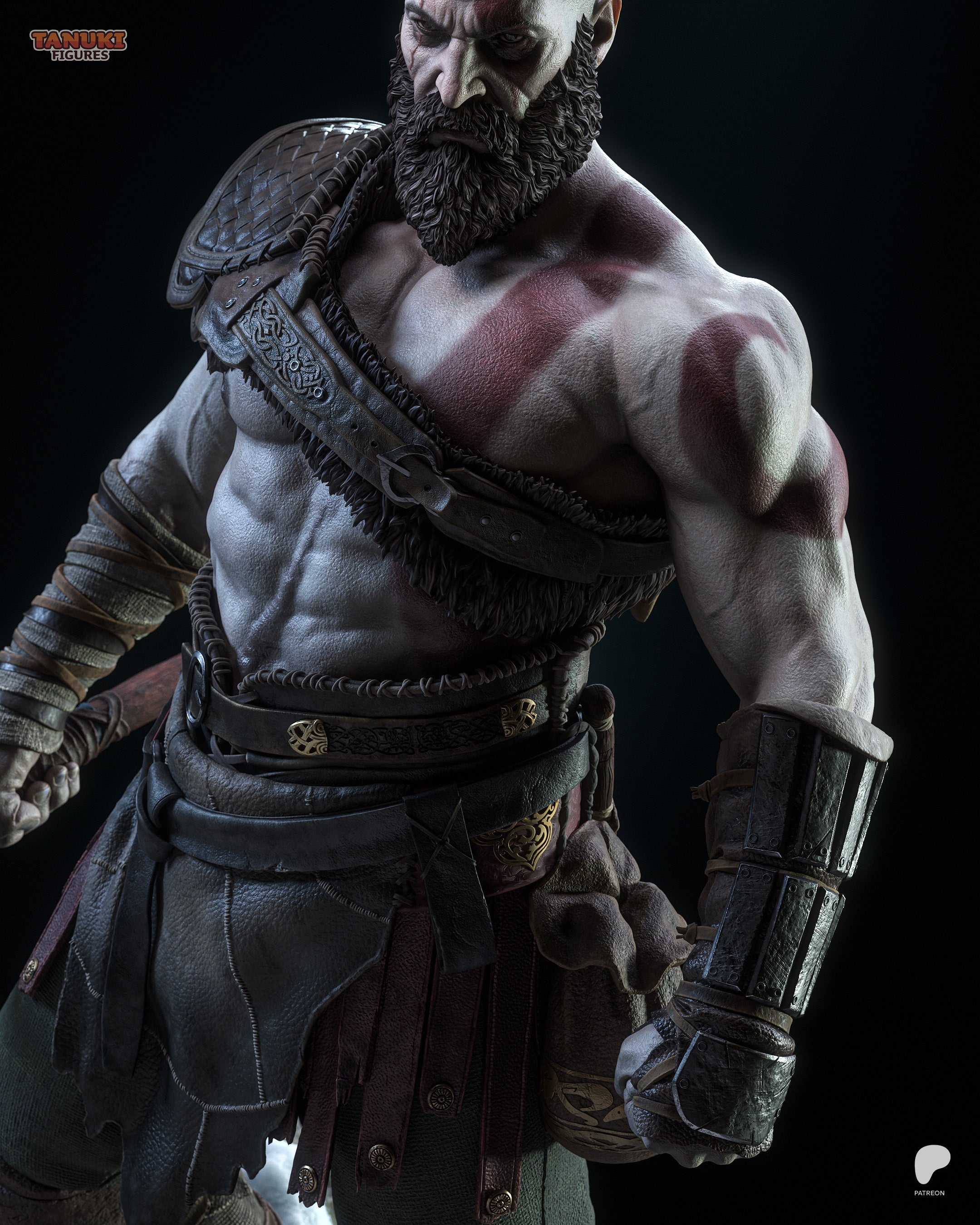 Scarred Ashen Slayer | 1/6 Unpainted Resin Kit Model