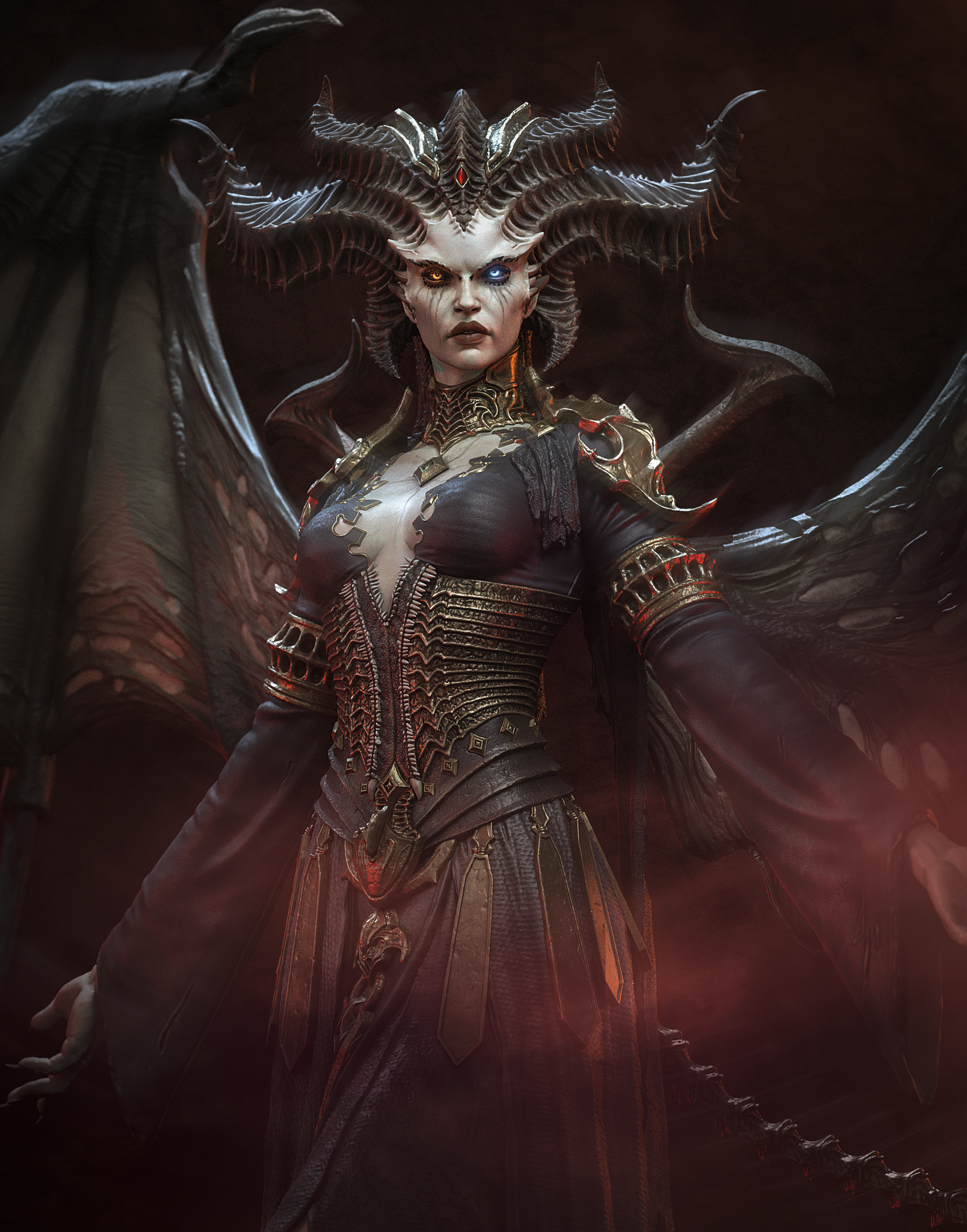 Infernal Horned Sovereign | 1/6 Unpainted Resin Kit Model