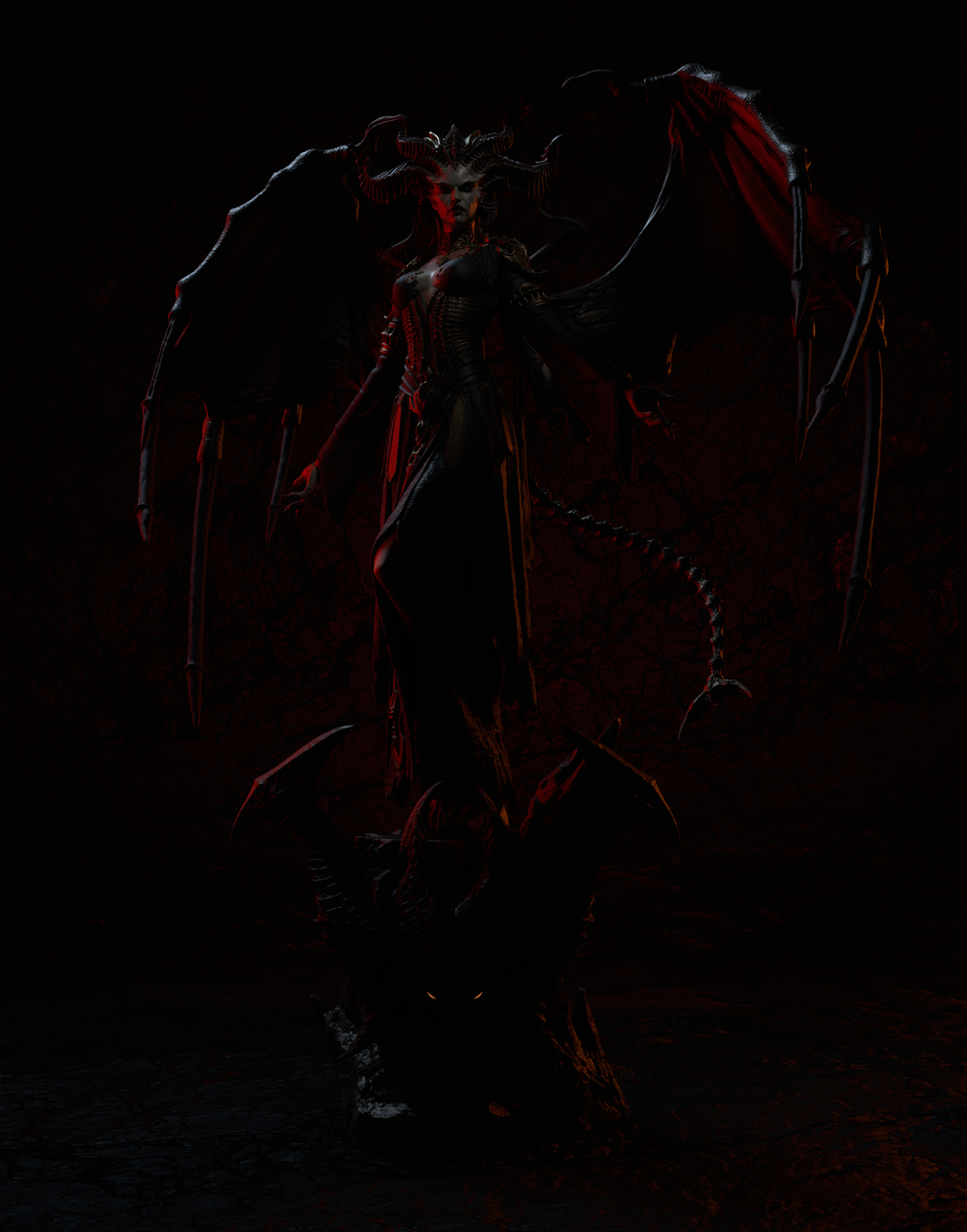 Infernal Horned Sovereign | 1/6 Unpainted Resin Kit Model
