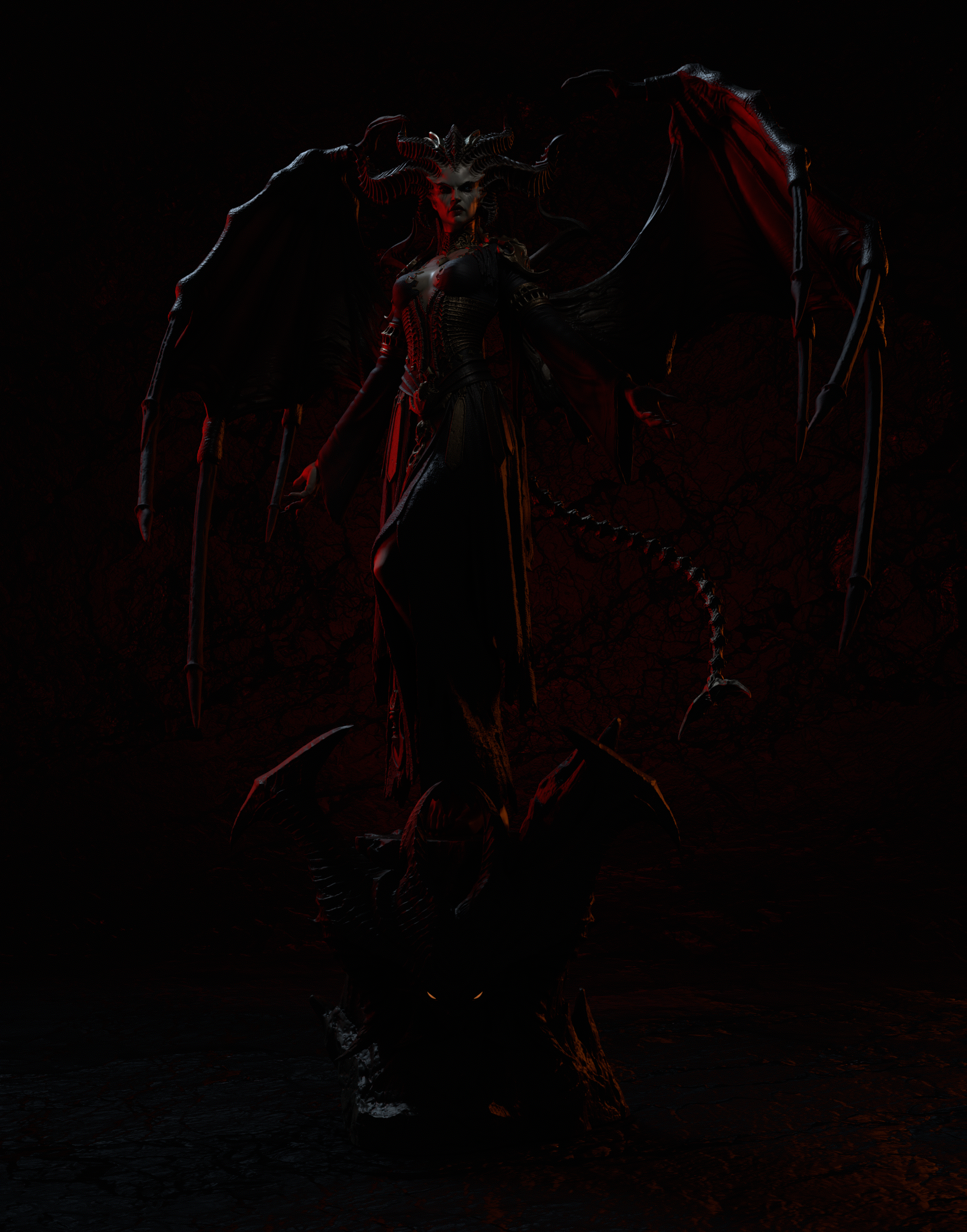 Infernal Horned Sovereign | 1/6 Unpainted Resin Kit Model