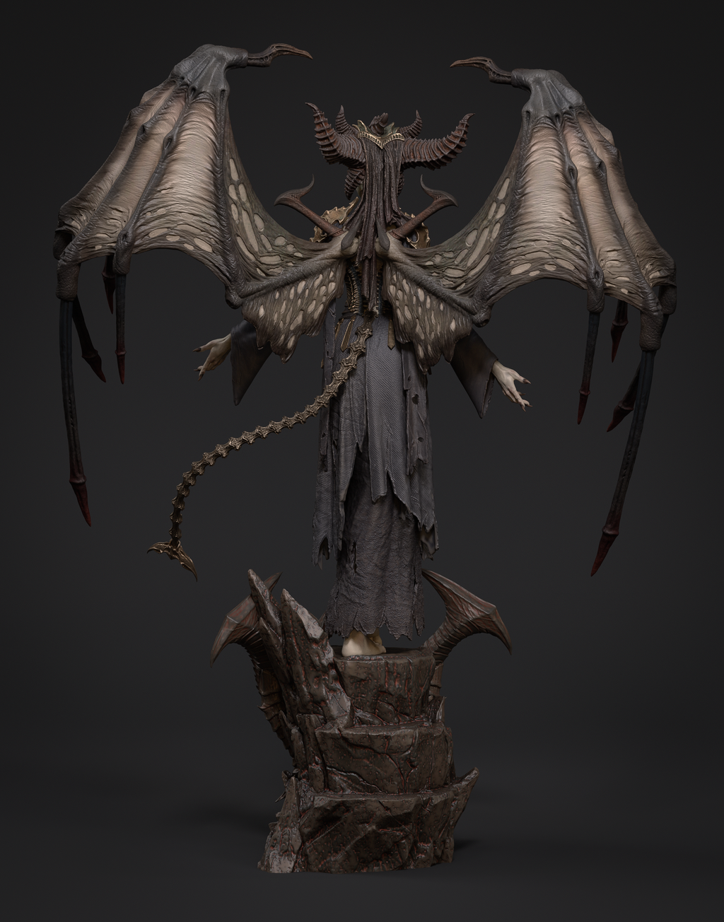 Infernal Horned Sovereign | 1/6 Unpainted Resin Kit Model