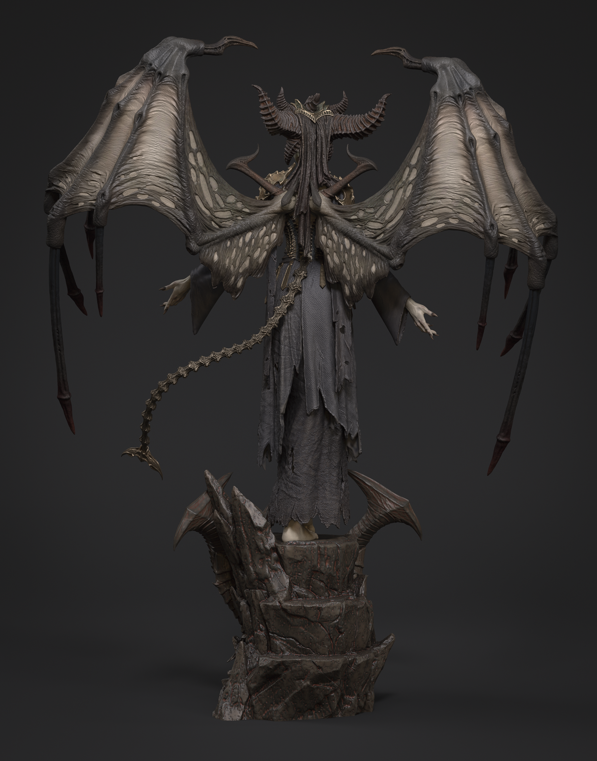 Infernal Horned Sovereign | 1/6 Unpainted Resin Kit Model