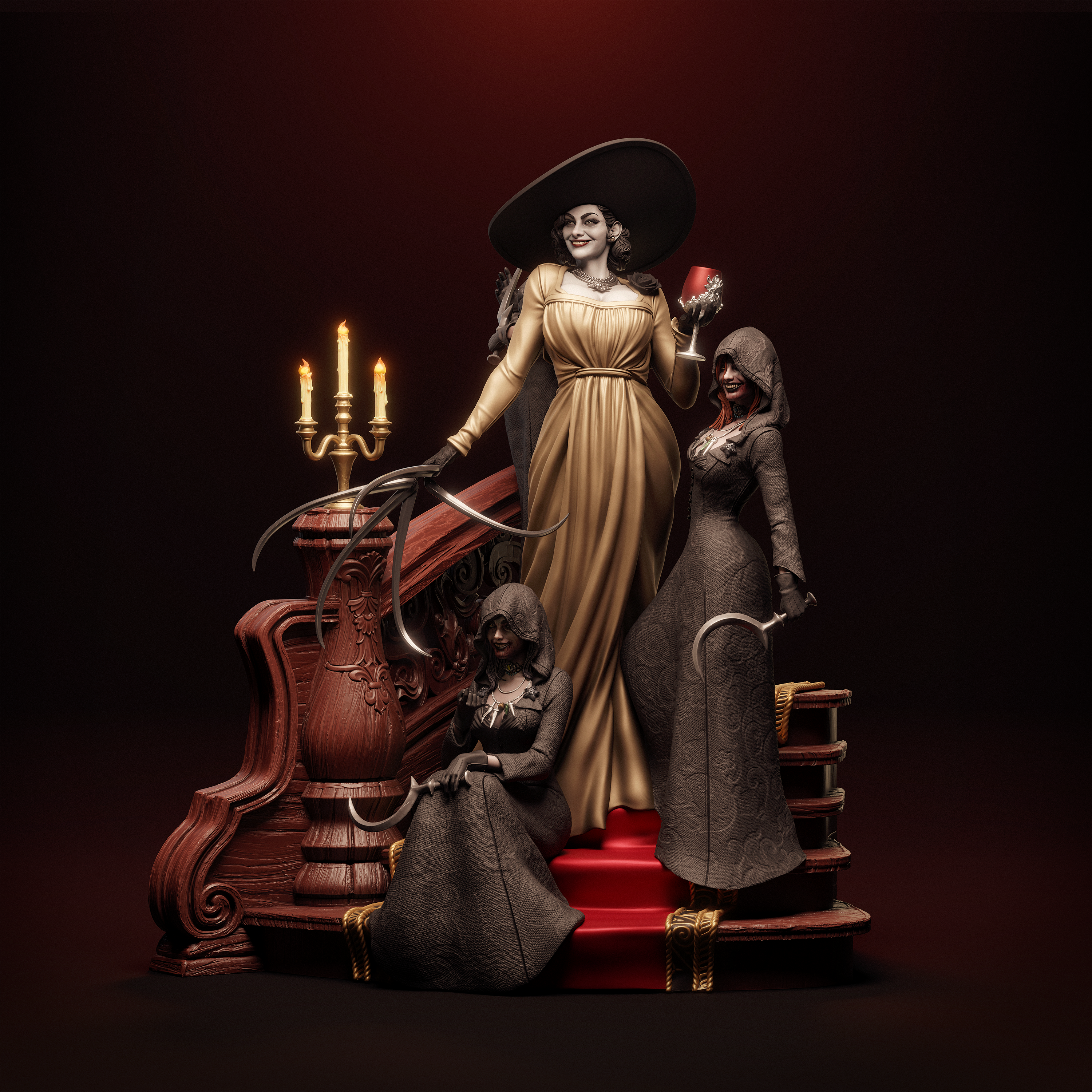 Crimson Chalice Sovereign | 1/6 Unpainted Resin Kit Model