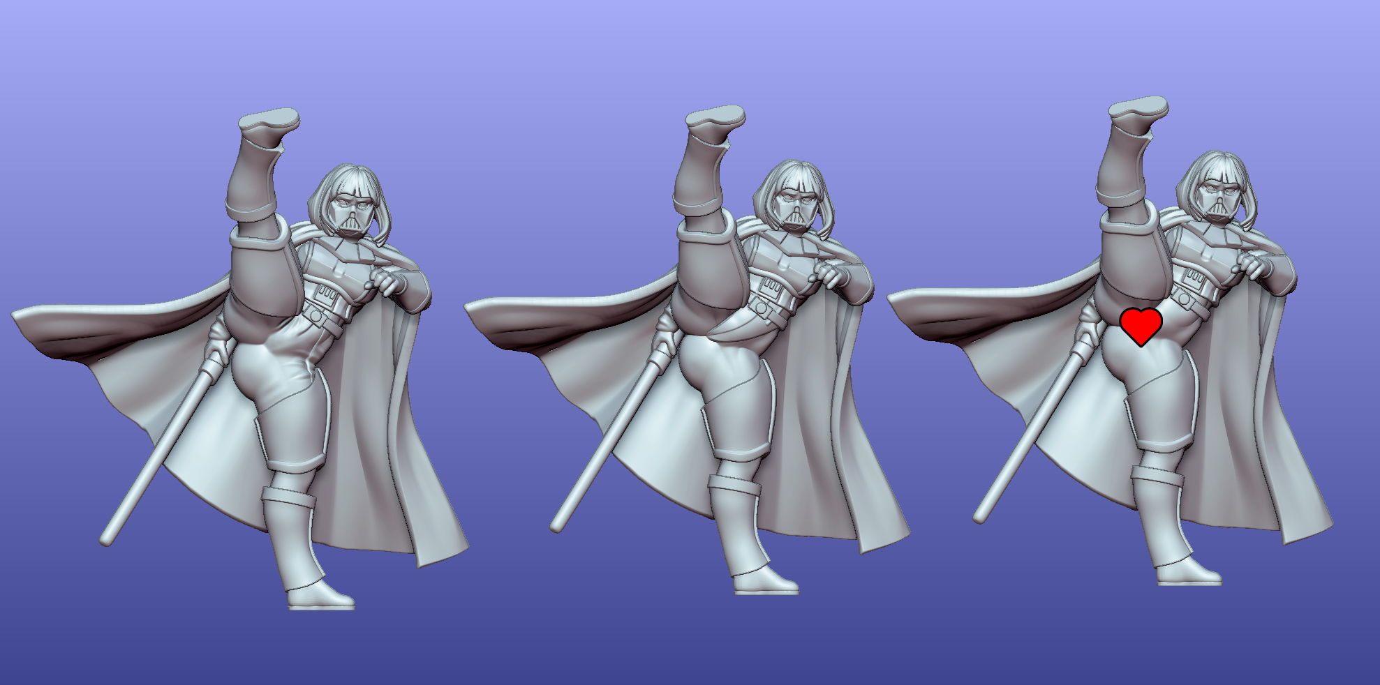 Shadow Cloak Enforcer | 32mm Unpainted Resin Kit Model