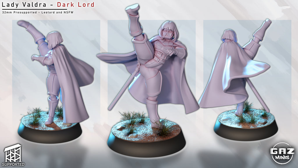 Shadow Cloak Enforcer | 32mm Unpainted Resin Kit Model