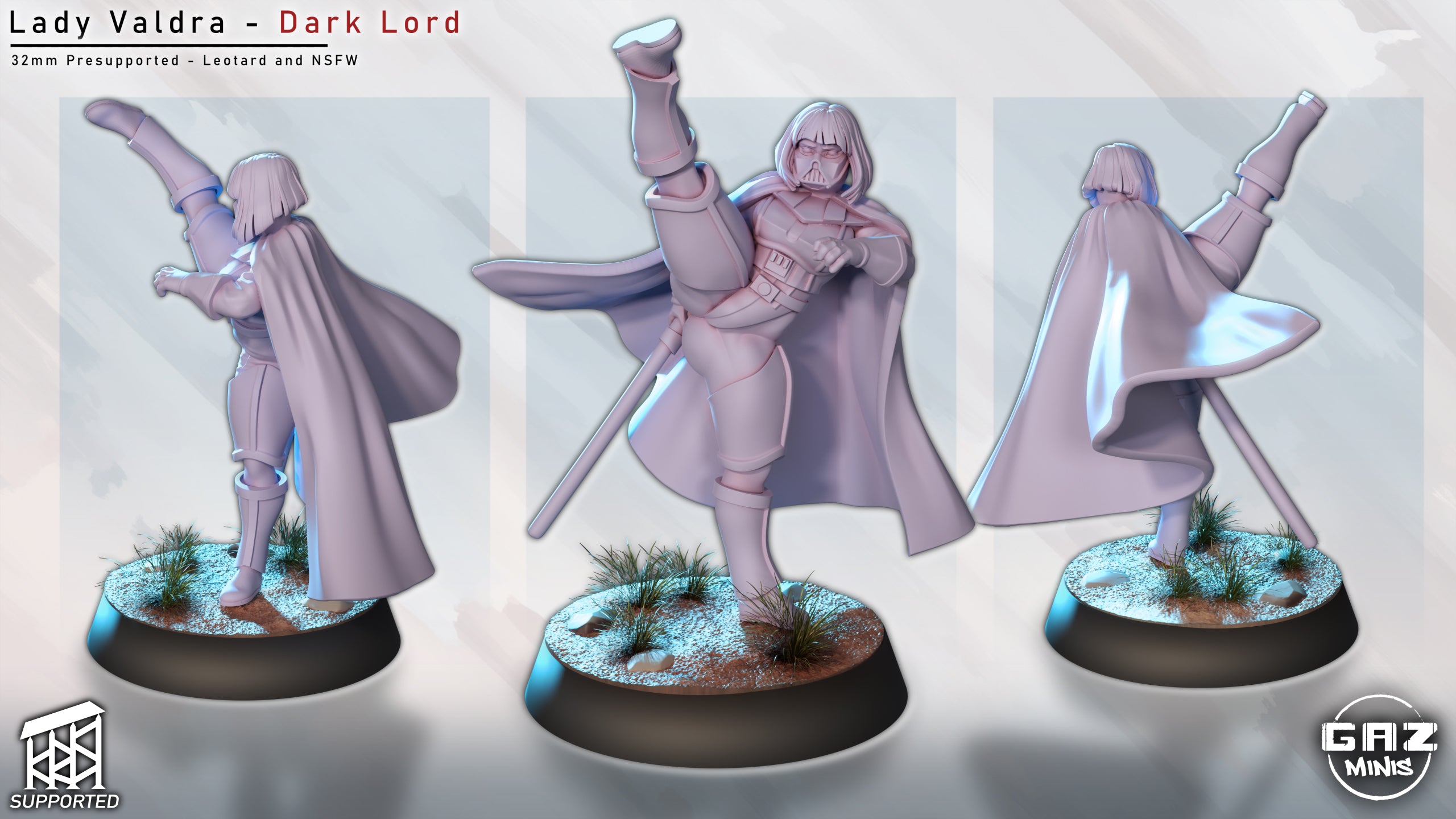 Shadow Cloak Enforcer | 32mm Unpainted Resin Kit Model