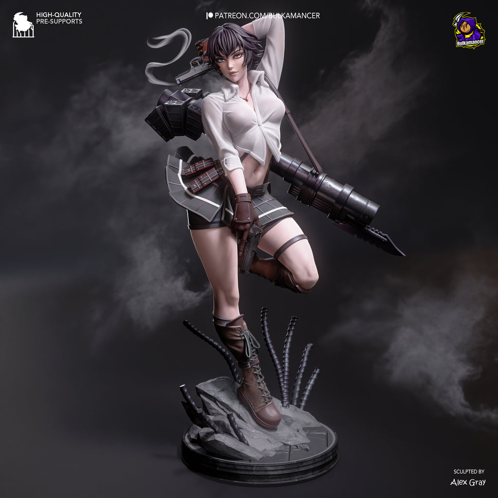 Tempest Iron Huntress | 1/8 Unpainted Resin Kit Model