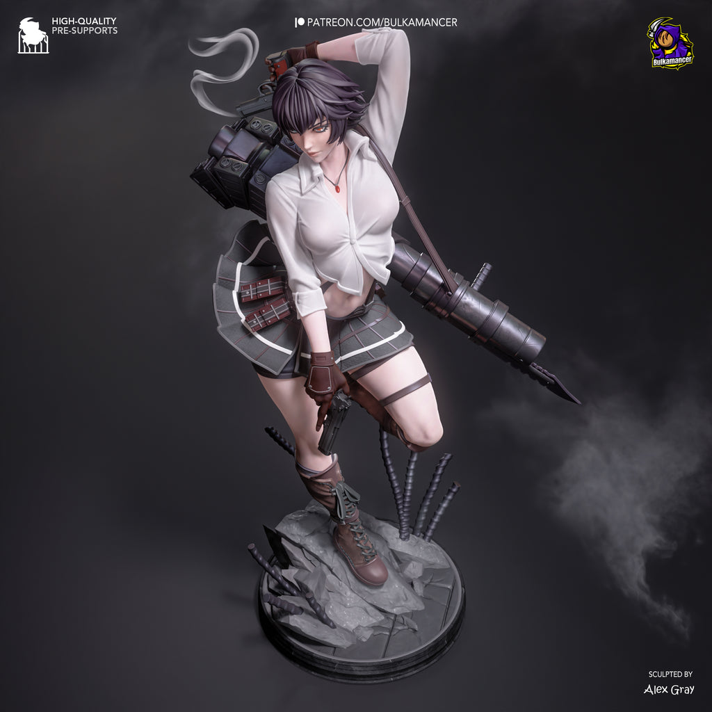Tempest Iron Huntress | 1/8 Unpainted Resin Kit Model