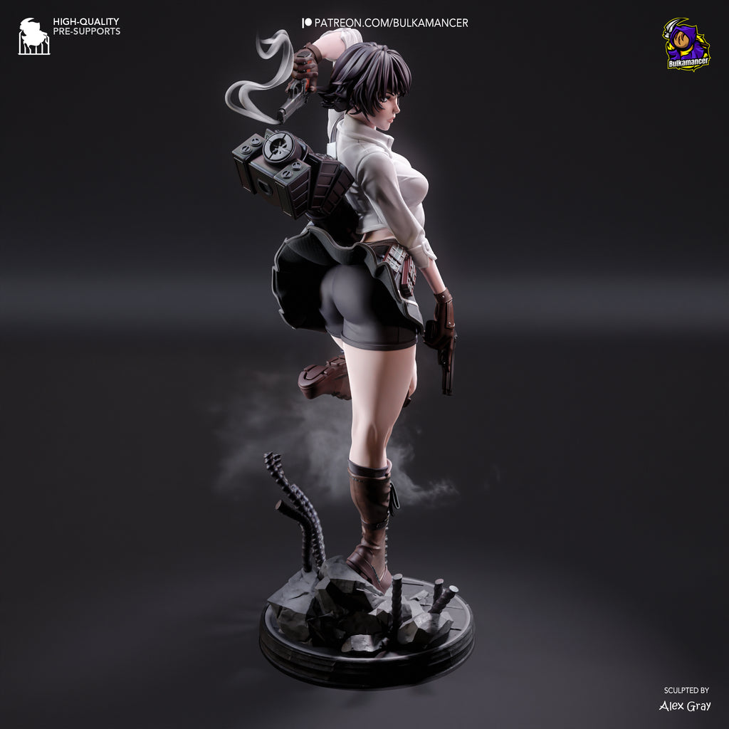 Tempest Iron Huntress | 1/8 Unpainted Resin Kit Model