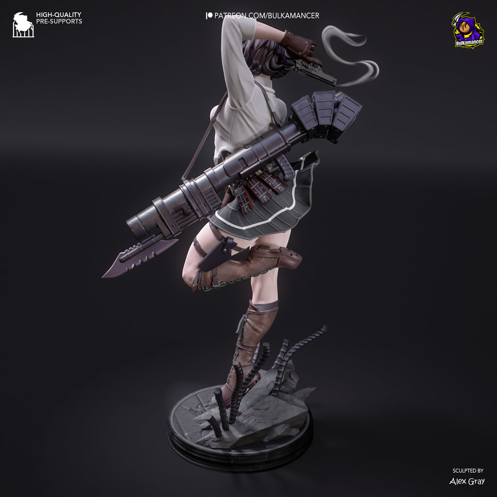 Tempest Iron Huntress | 1/8 Unpainted Resin Kit Model