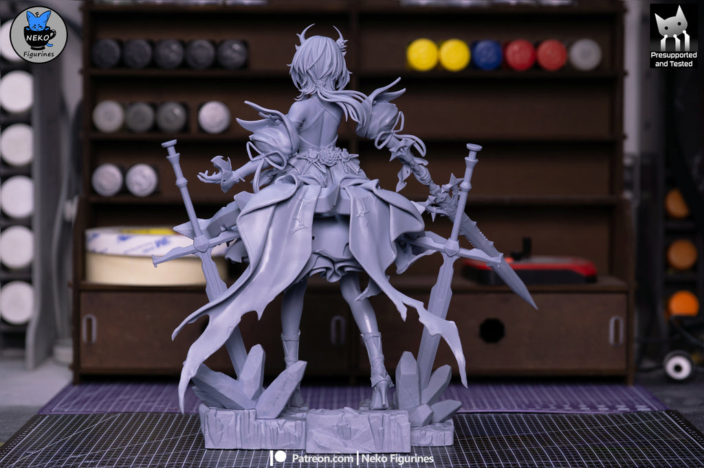 Crimson Inferno Slayer | 1/7 Unpainted Resin Kit Model