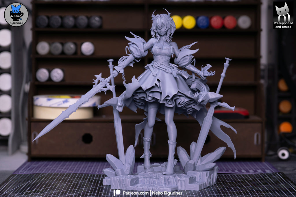 Crimson Inferno Slayer | 1/7 Unpainted Resin Kit Model