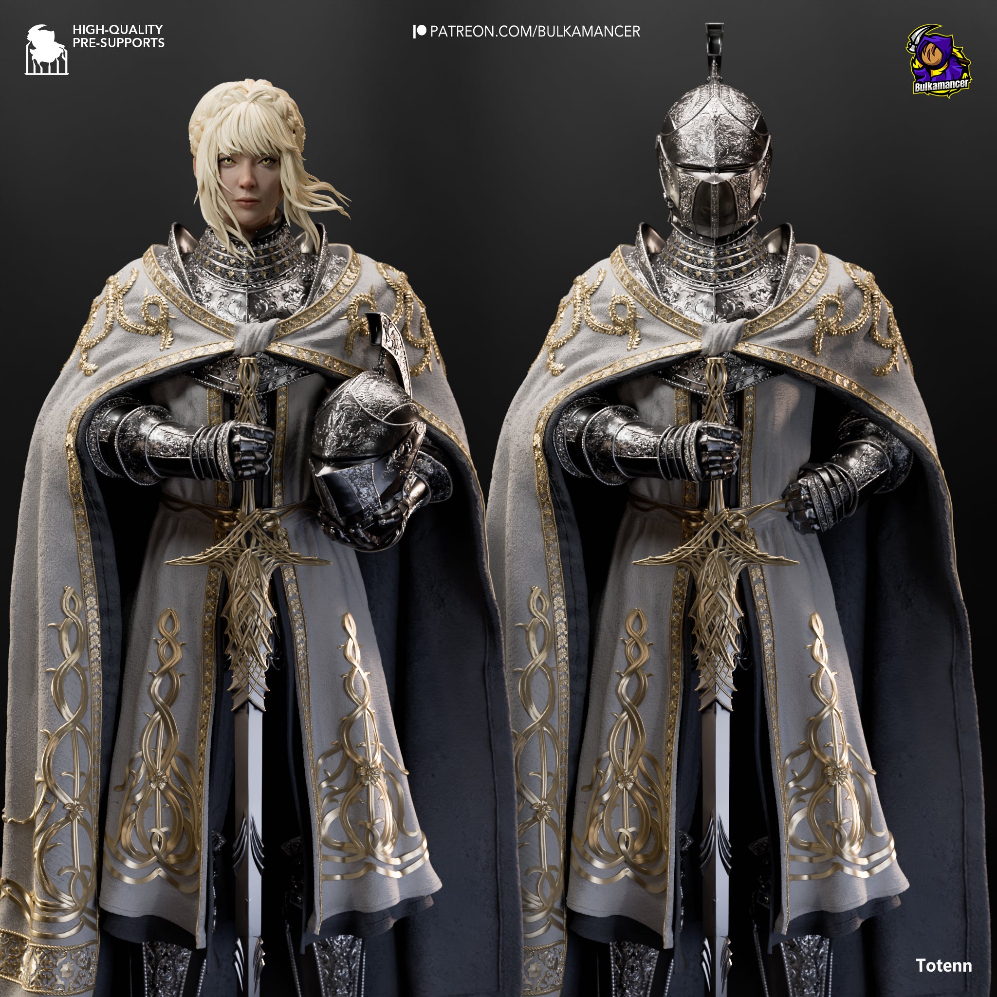Silver Oath Sentinel | 1/8 Unpainted Resin Kit Model