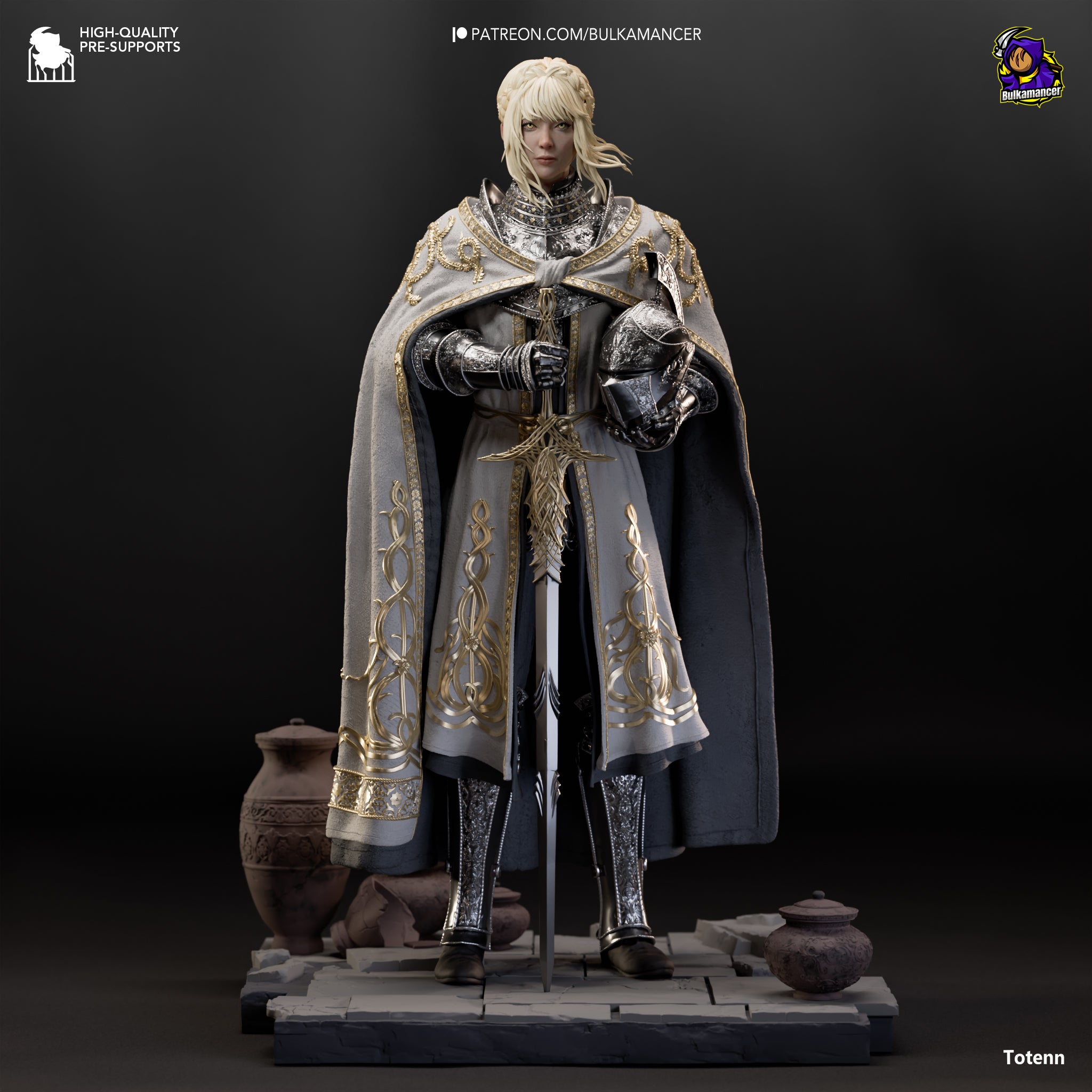Silver Oath Sentinel | 1/8 Unpainted Resin Kit Model
