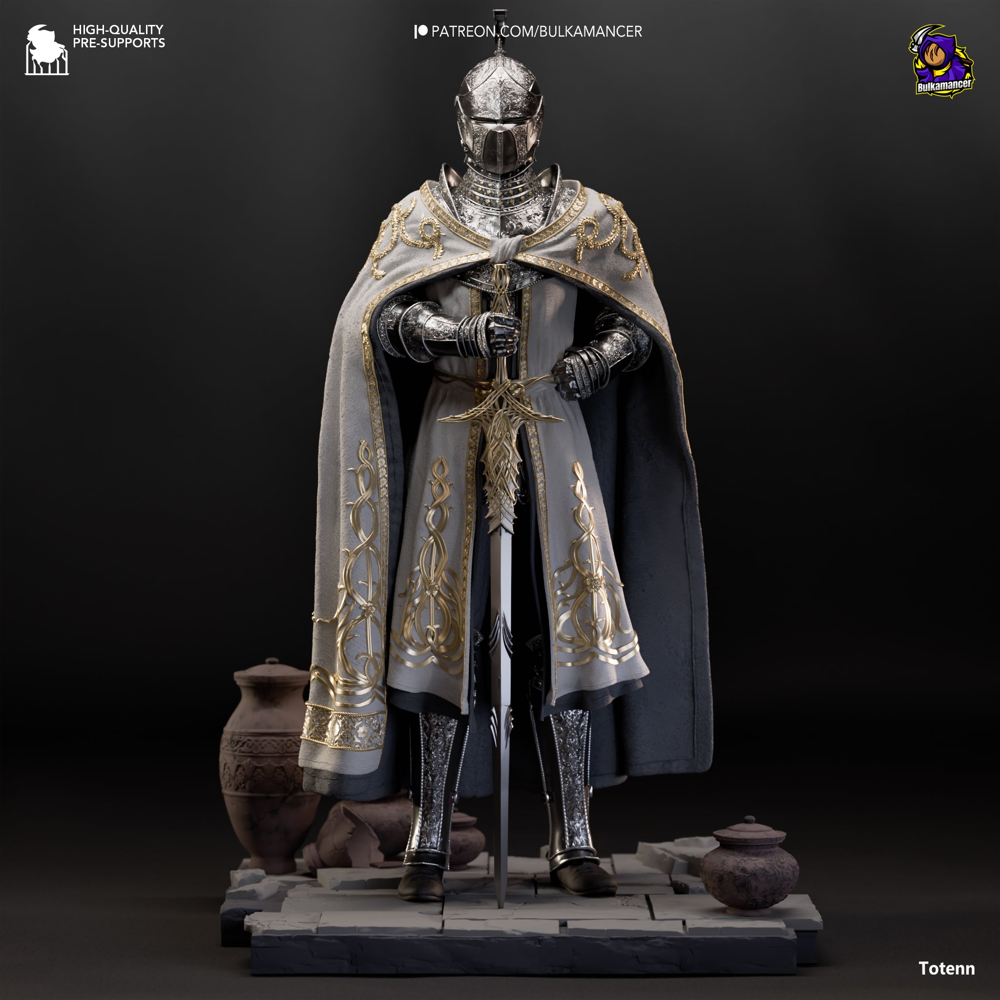 Silver Oath Sentinel | 1/8 Unpainted Resin Kit Model