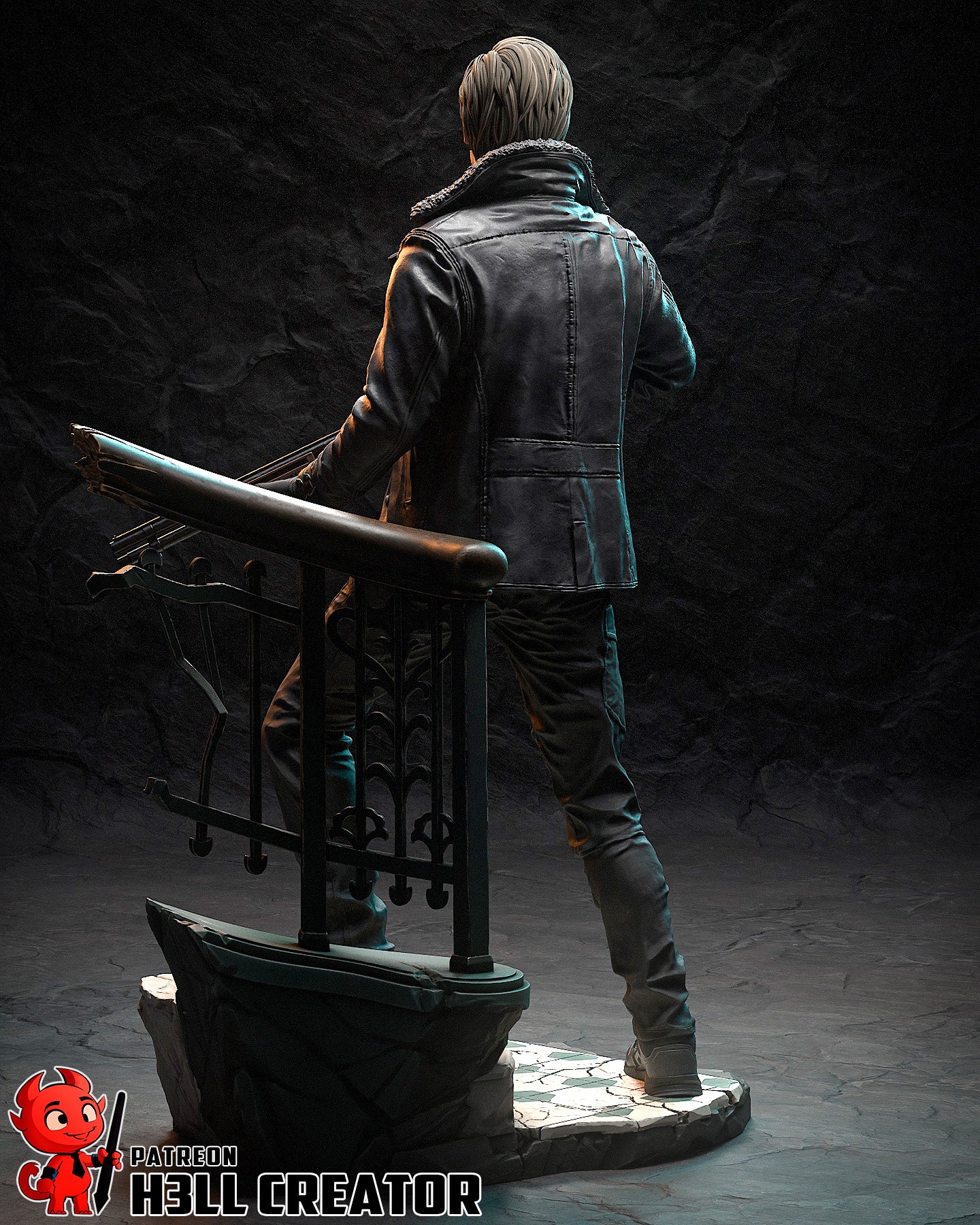 Ebonveil Gunwarden | 1/10 Unpainted Resin Kit Model