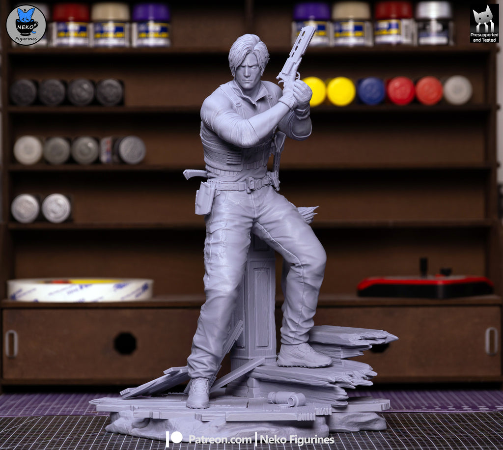 Ebony Vigil Warden | 1/7 Unpainted Resin Kit Model