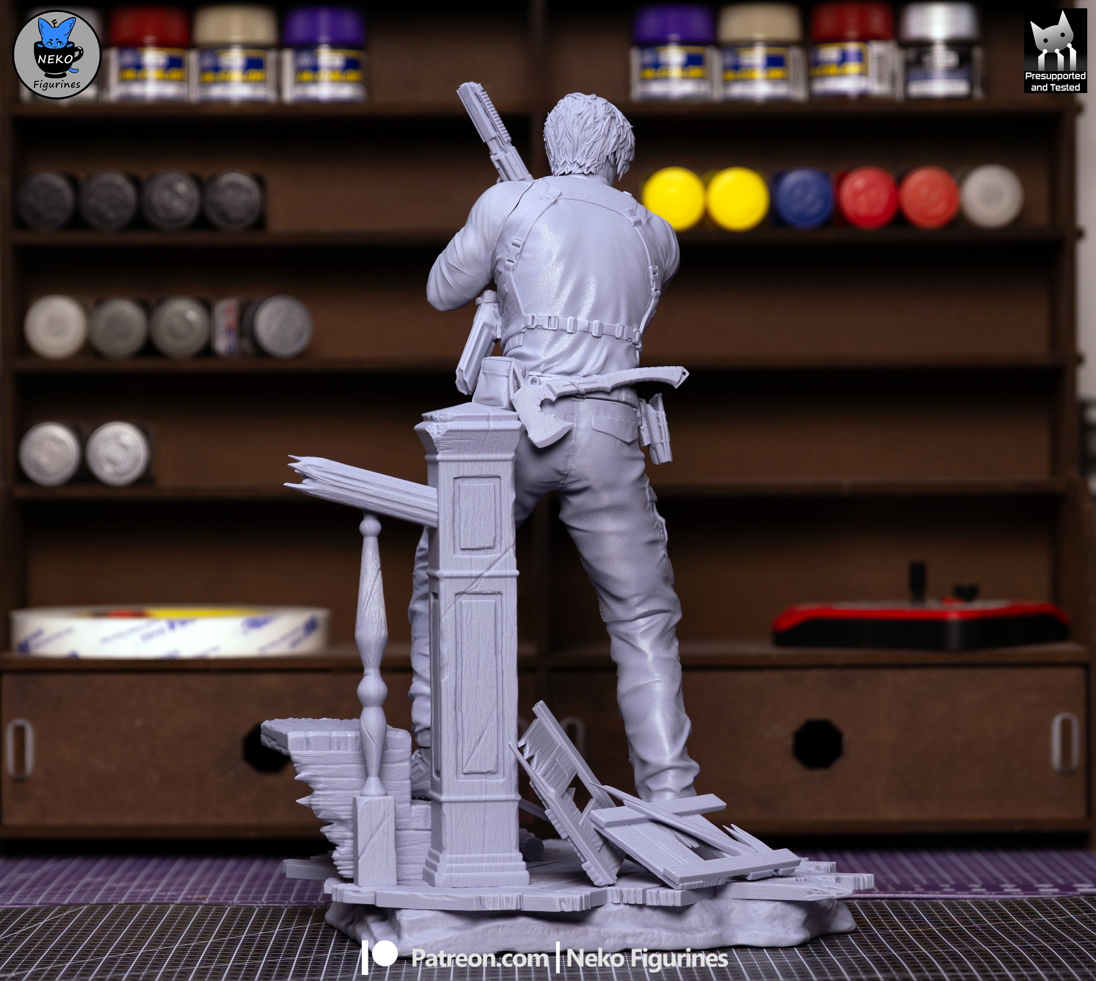 Ebony Vigil Warden | 1/7 Unpainted Resin Kit Model