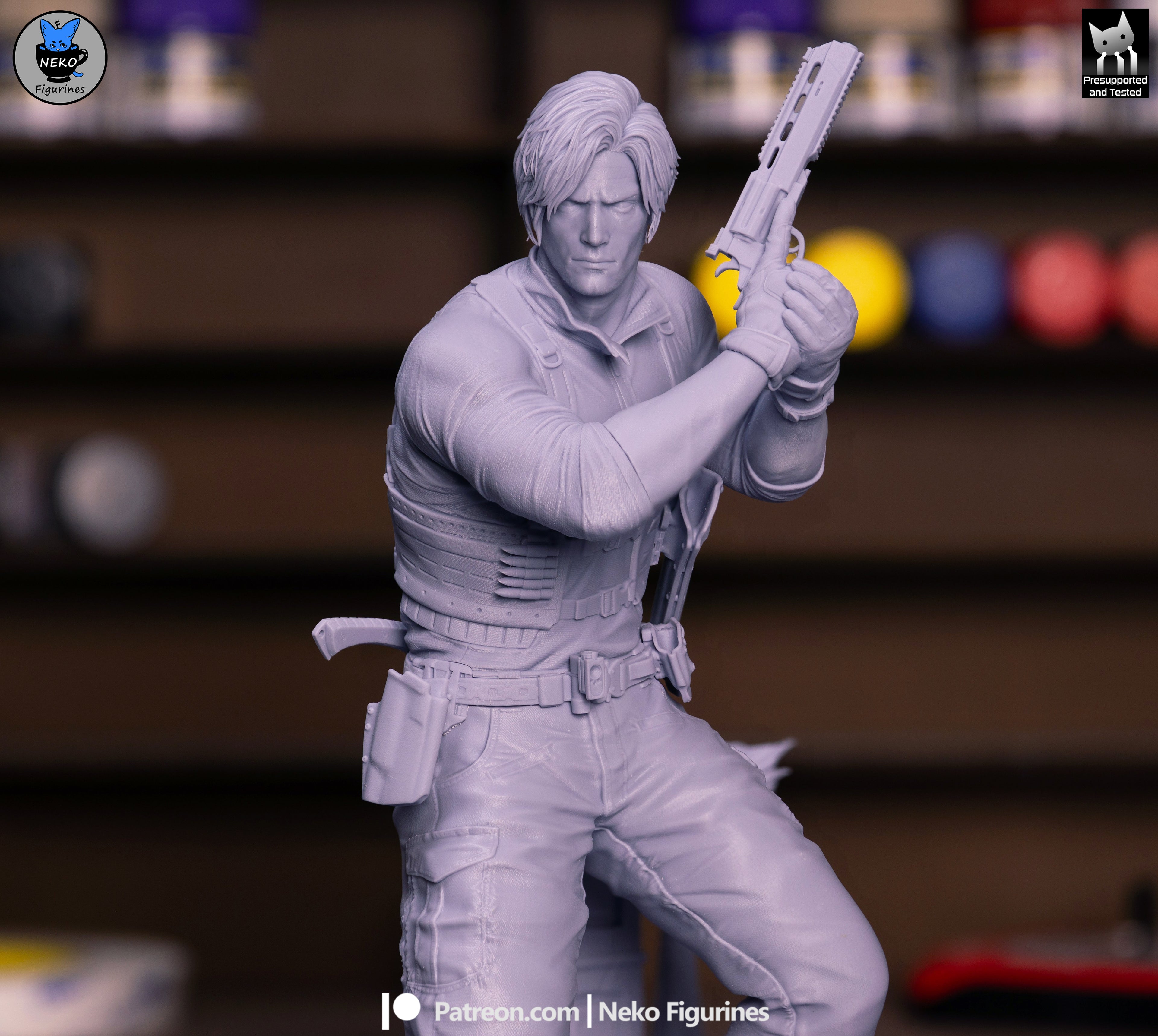 Ebony Vigil Warden | 1/7 Unpainted Resin Kit Model