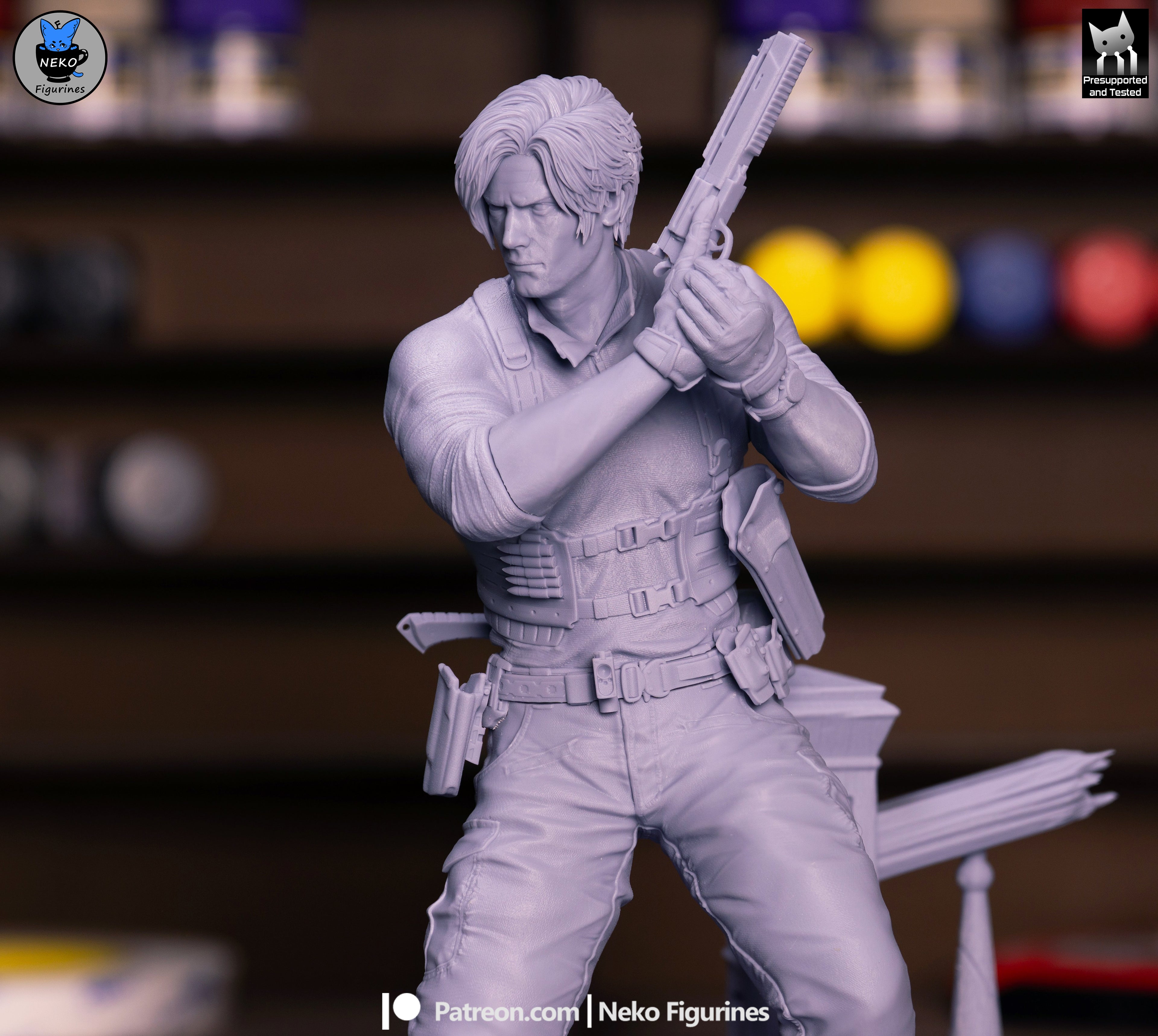 Ebony Vigil Warden | 1/7 Unpainted Resin Kit Model