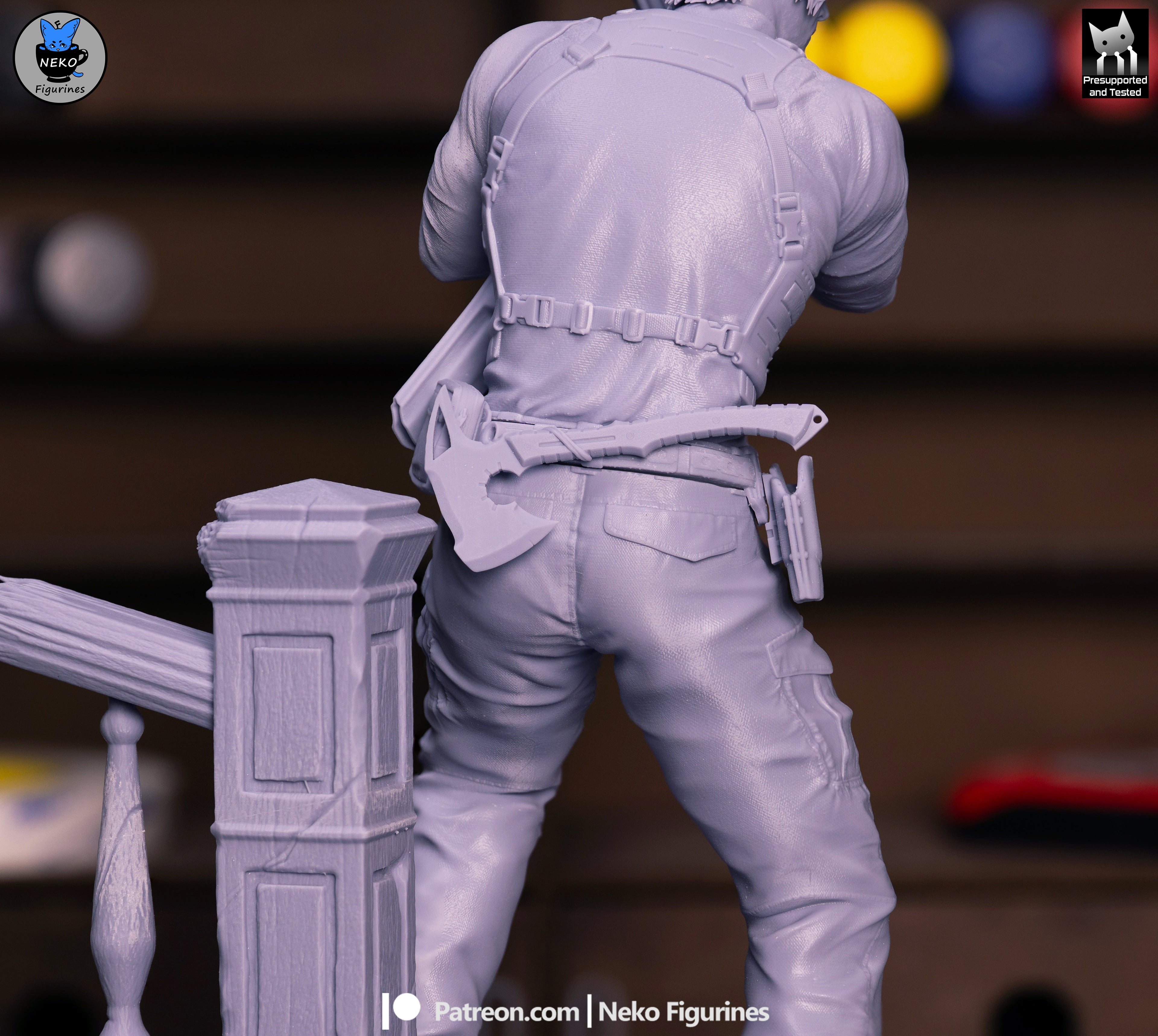 Ebony Vigil Warden | 1/7 Unpainted Resin Kit Model