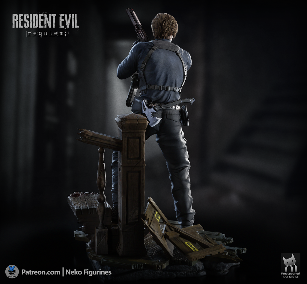 Ebony Vigil Warden | 1/7 Unpainted Resin Kit Model