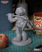 Sapphire Masked Blade Warden | 1/10 Unpainted Resin Kit Model