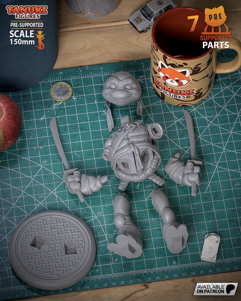 Sapphire Masked Blade Warden | 1/10 Unpainted Resin Kit Model